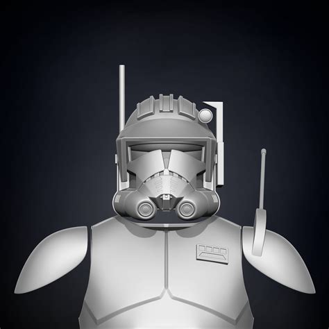 Animated Commander Cody Armor Accessories 3d Print Files Galactic