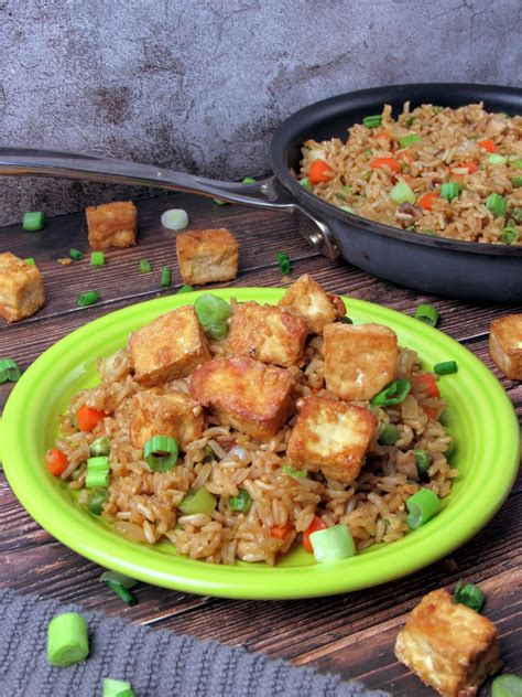 Vegetable Fried Rice with Crispy Tofu - Joyful Balance