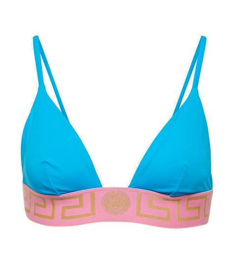 Versace Greca Border Bikini Top Versace