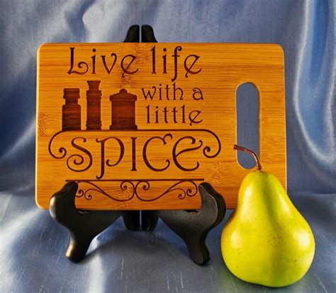 Decorative Cutting Boards Fun Kitchen T Engraved Wooden Etsy