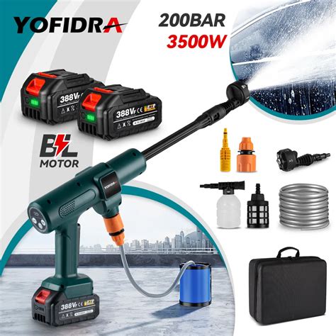 YOFIDRA 200Bar 3500W Brushless Electric High Pressure Washer Cordless