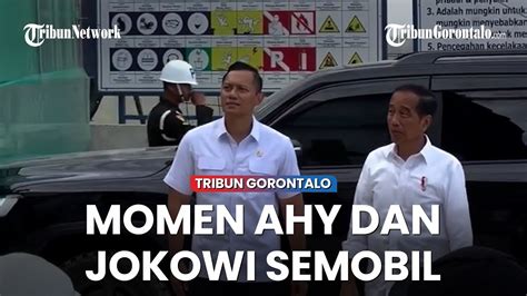 Momen AHY Semobil Dengan Jokowi Saat Di IKN Tinjau Pembangunan Istana