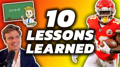 Top 10 Fantasy Football Lessons Learned Week 2 Fantasy Football Youtube