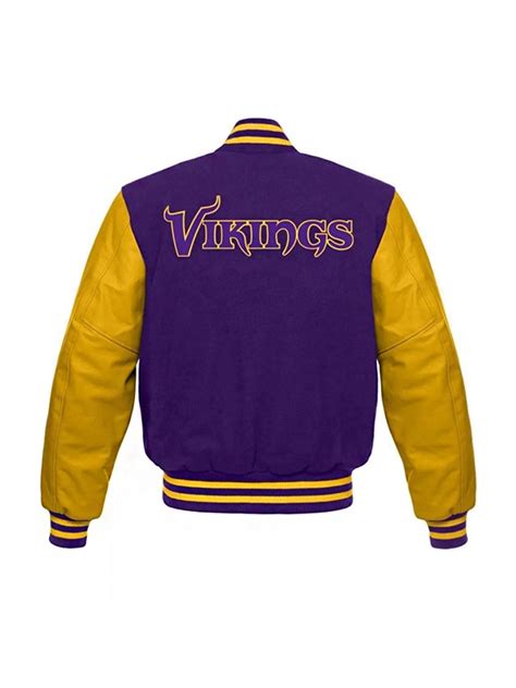 Minnesota Vikings Purple And Yellow Letterman Jacket