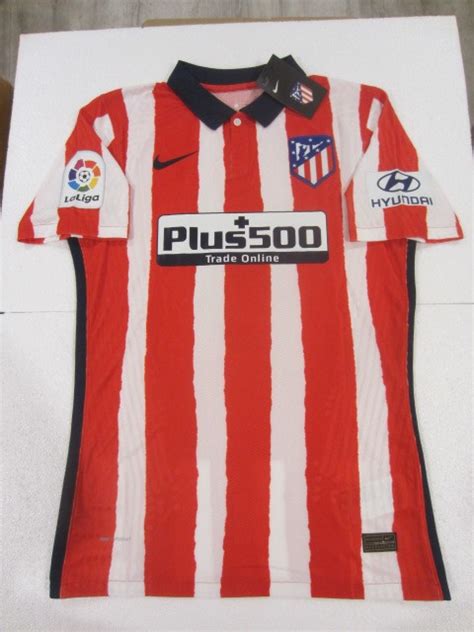 Luis Suarez Atletico Madrid La Liga Match Slim Red Home Soccer Jersey 2020-2021 - Soccer-European