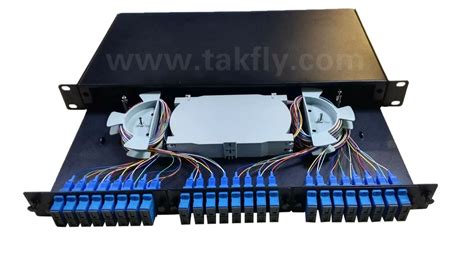 ODF 1u 19 Inch 48 Core Rack Mount Fiber Optic Patch Panel