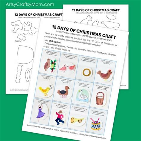 12 Days of Christmas Craft - Fun Festive Craft for Kids