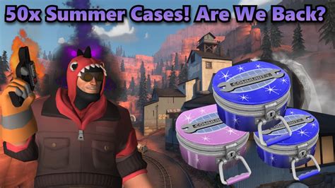 TF2 Unboxing 50 Summer Cases 2024 There S A New Smoke Effect