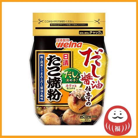 Nisshin Seifun Welna Takoyaki powder made with dashi and soy sauce 400g ...