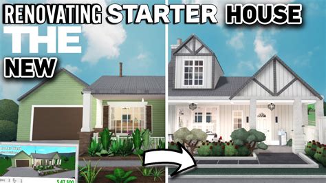 Renovating The New Starter House In Bloxburg Youtube