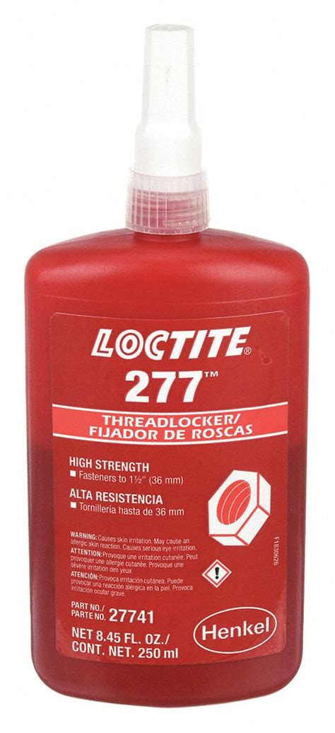 Loctite 277 Series High Strength Threadlocker Red Liquid 250ml Bottle