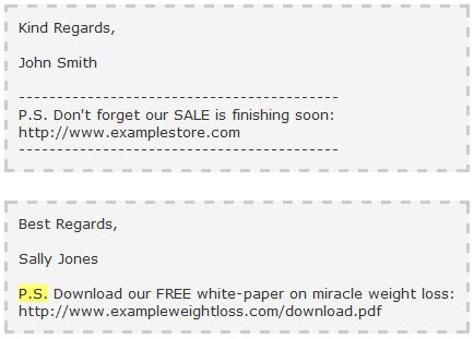 Postscript Email