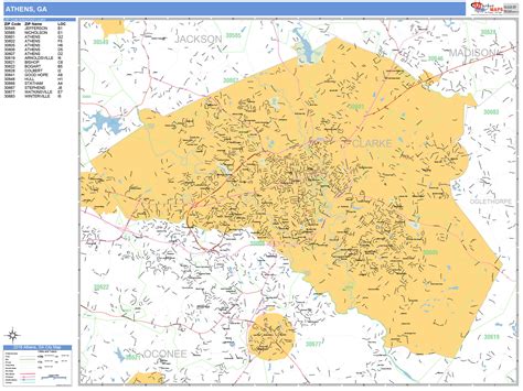 Athens GA Map Printable