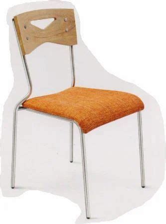 Orange Stainless Steel Cafeteria Chair CC 008 At Best Price In New