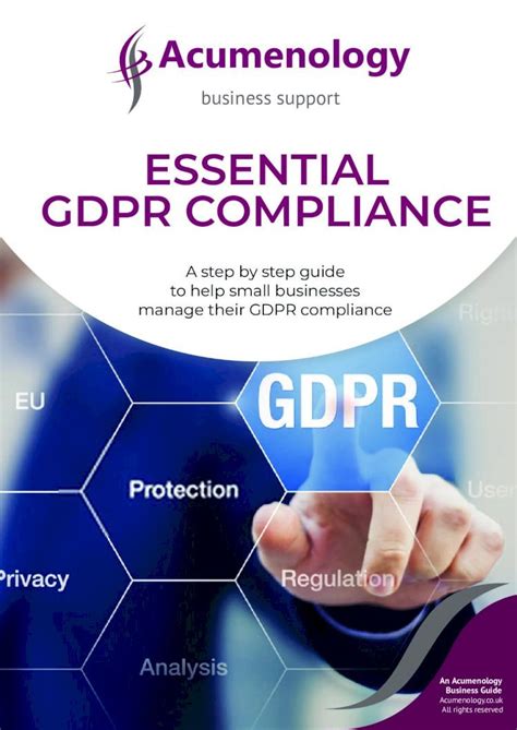 PDF ESSENTIAL GDPR COMPLIANCE Acumenologyacumenology Co Uk 12