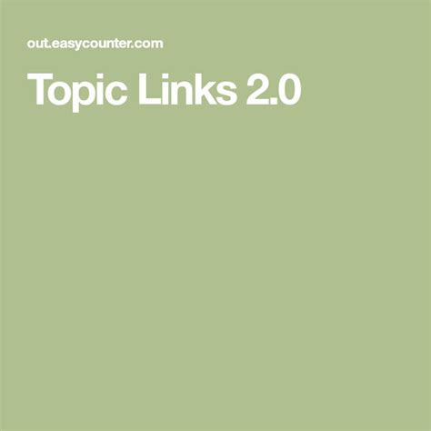 Topic Links
