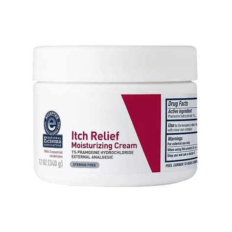 Itch Relief Moisturizing Cream Body Lotion, Steroid-Free Treatment for