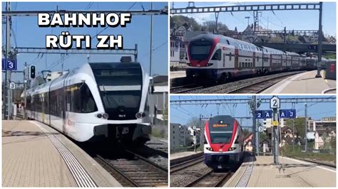 Züge beim Bahnhof Rüti ZH Trains at Rüti ZH station 2021 YouTube