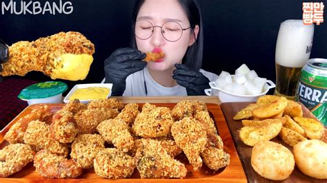 Crispy Chicken Real Sound Mukbang Asmr