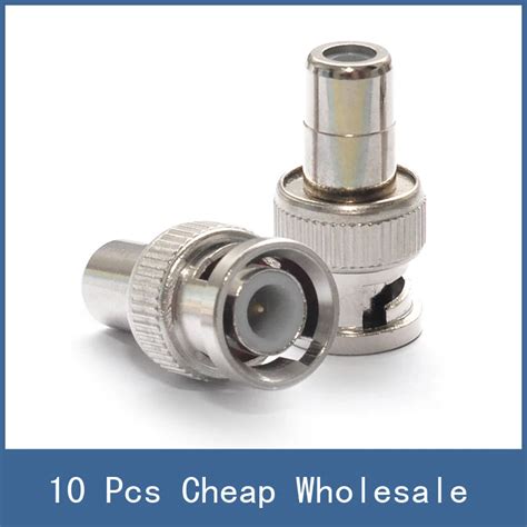 High Quality Bnc Male To Rca Female Coax Cable Connector Cctv Security Camera Adapter Fm