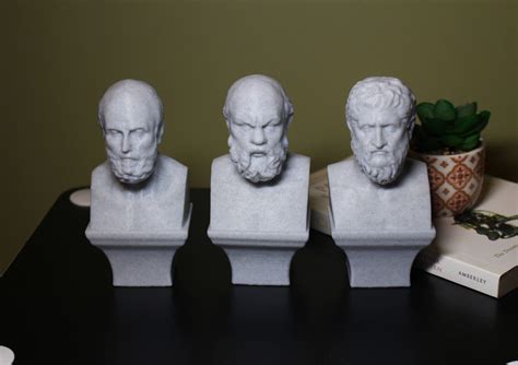 Plato Aristotle Socrates Busts - 5" Greek Philosopher Statues | #4619815664