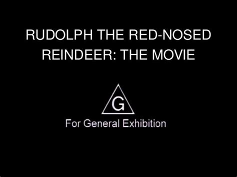 Rudolph The Red Nosed Reindeer Vhs G Rated By Foxtown2002 On Deviantart