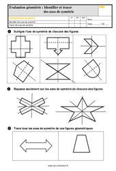 Sym Trie Axiale Cm Exercice Valuation R Vision Le On Pdf Imprimer