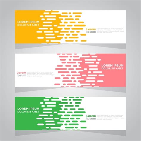Modelo De Banner Do Vetor Abstrato Design Vetor Premium