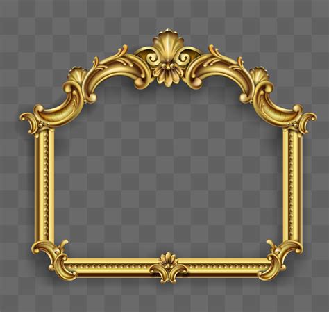 Gold Classic Frame Of The Rococo Baroque Vector Art At Vecteezy