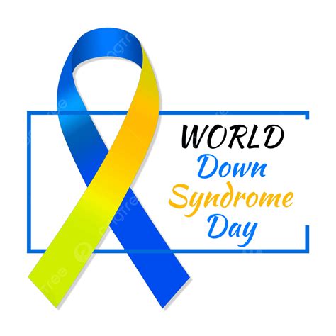 World 3d Png 3d Ribbon Line World Down Syndrome Day 3d Ribbon Line