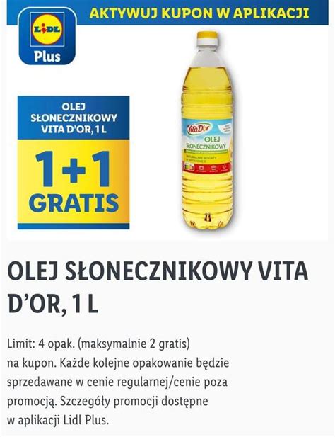 Olej S Onecznikowy Vita D Or L Lidl Pepper Pl