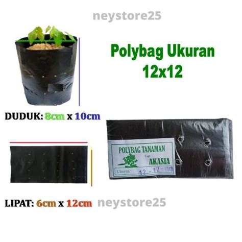 Jual Polibag Polybag Tanaman Pot Plastik Gram Ukuran X X