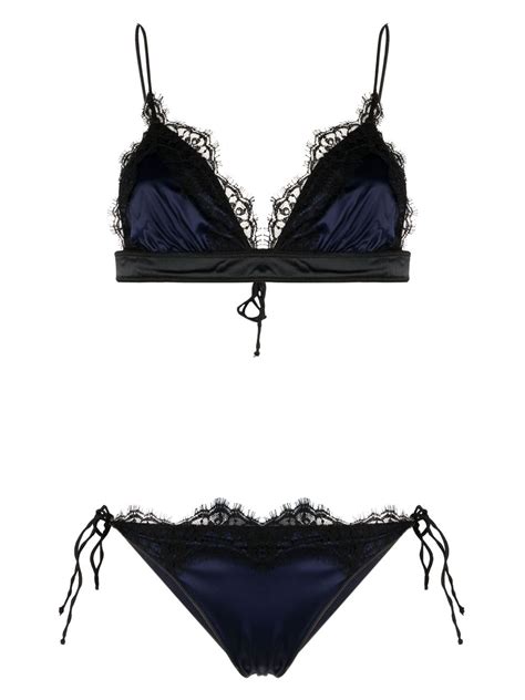 Os Ree Lace Trim Bikini Set Farfetch