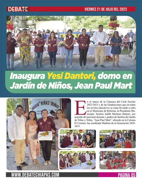 Inaugura Yesi Dantori Domo En Jard N De Ni Os Jean Paul Mart Moy Montes