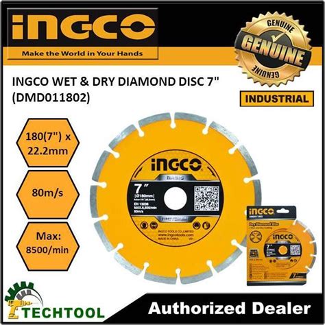 Ingco Wet Dry Diamond Cutting Disc Dmd Lazada Ph