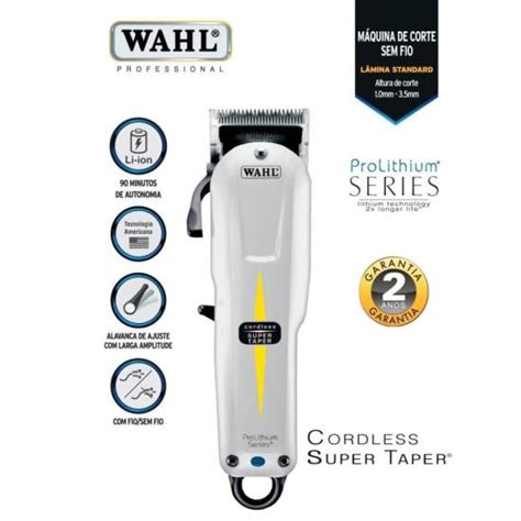 M Quina De Cortar Cabelo Wahl Super Taper Cordless Mundomax