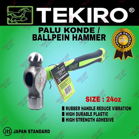 Jual TEKIRO PALU KONDE 24 OZ TEKIRO Ball Pein Hammer With Fibre 24 Oz