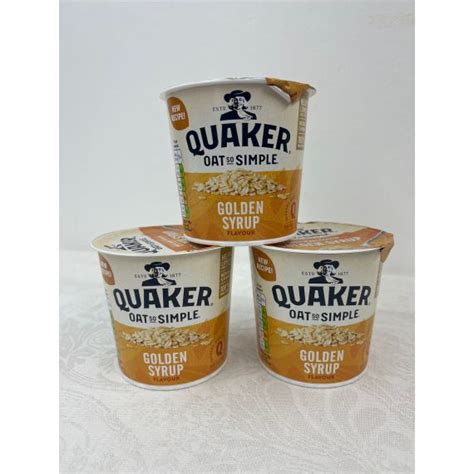 Quaker Oat So Simple Golden Syrup Pot X3