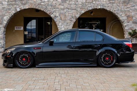 Btg713~m Bmw E60 M5 On Avant Garde Wheels Sr10 Finished With Gloss Black Centers With Carbon