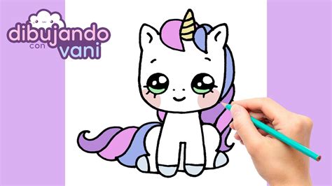 Como Dibujar Un Unicornio Kawaii Paso A Paso Dibujos Kawaii Faciles