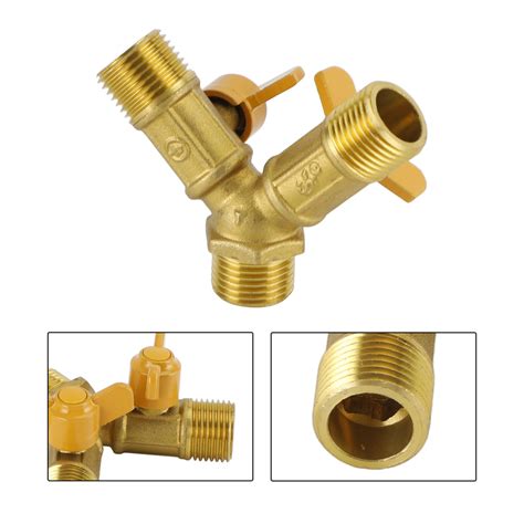 3 Way Shut Off Ball Valve 1 2 Hose Barb 2 Switch Brass Y Shaped Valve Mad Hornets