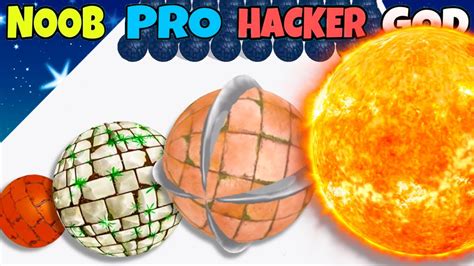 Noob Vs Pro Vs Hacker Vs God In Hopping Balls Run Youtube