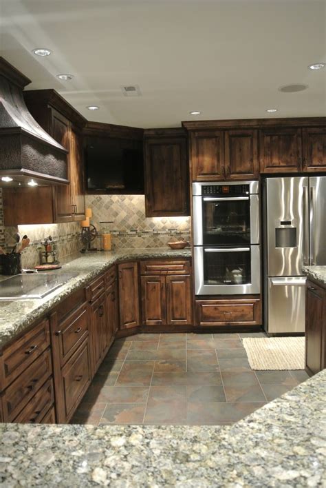 Luxe Hunting Lodge Rustic Kitchen Omaha By The Modern Hive Houzz