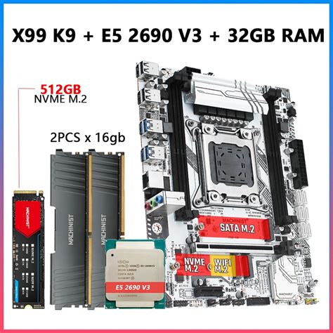 Jual PREORDER Machinist X99 K9 X99 Motherboard Set Kit With Xeon E5 ...