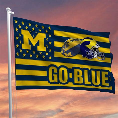 DS001 Michigan Wolverines Personalized Slogan 01 Flag 3x5Ft 46 Ft