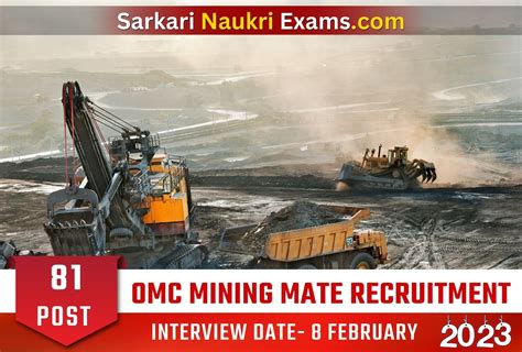 Omc Mining Mate Recruitment Form Interview Based Job