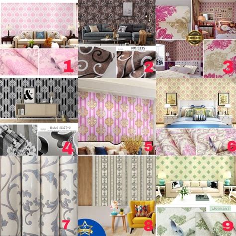 Wallpaper Sticker Dinding Termurah Motif Batik Lazada Indonesia