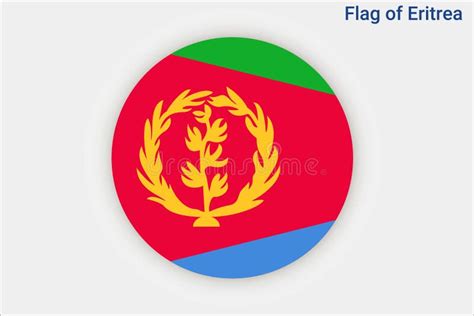 High Detailed Flag Of Eritrea National Eritrea Flag Africa Stock