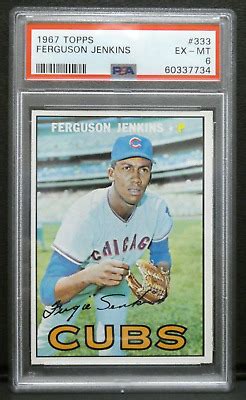 Topps Ferguson Jenkins Psa Ex Mt Ebay