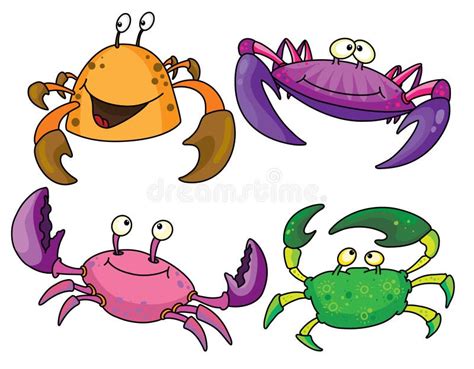 Crabs Stock Vector Illustration Of Smile Aquatic Crabs